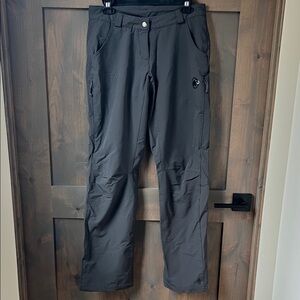 Women’s Mammut Dark Grey Outdoor Softshell Pants Size 8